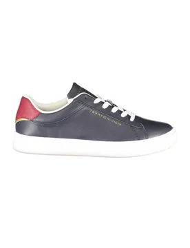 Womens Leather Sneakers Casual Style - Dark Blue - Size Eu 37 - Tommy hilfiger - FashionsVida