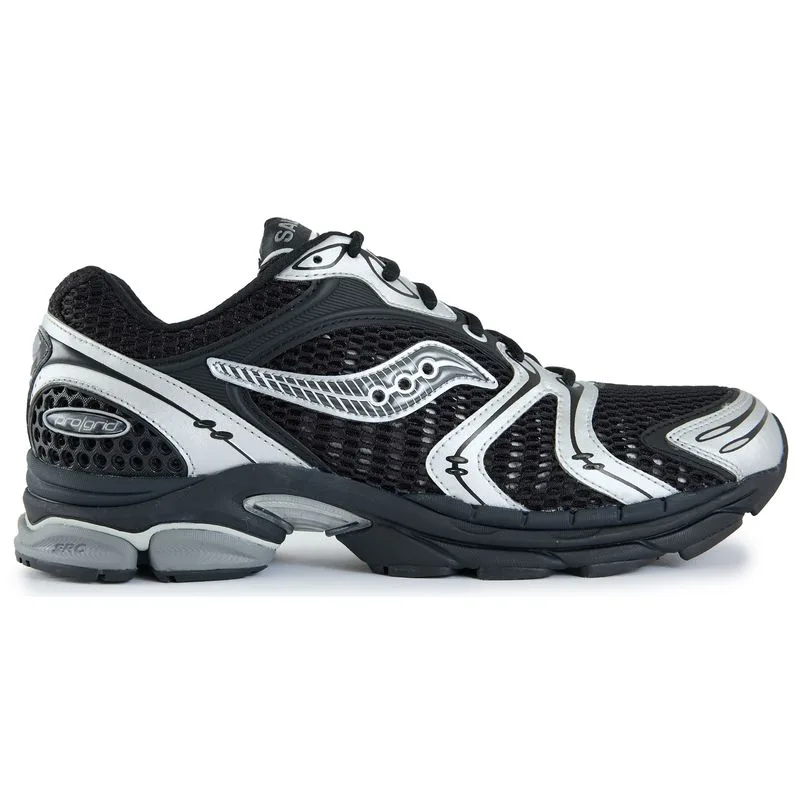 Mens Progrid Triumph 4 Trainers - Black Textile - Size Uk 8 - Saucony - FashionsVida