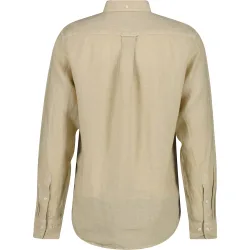 Camisa de hombre de lino lisa