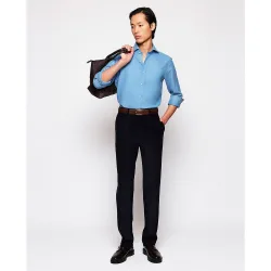 Pantalón hombre regular pana fina algodón strech