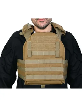 Gilet Plate Carrier Task Tan One Size unisex - Delta Tactics - FashionsVida
