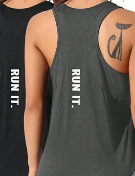 Camiseta sin mangas casual para mujer para entrenamiento diario, correr, fitness M - Shein - FashionsVida