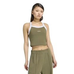 Maglietta Senza Maniche Seasonal Essentials Colorpop Embroidered Graphic Olive Strata / Lgh Solid Grey XS