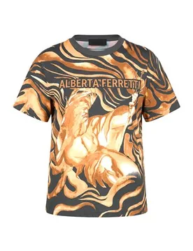T-shirts Damen Nachtblau L,M,S,XS Damen - Alberta Ferretti - FashionsVida