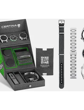 Reloj de hombre DS+ C0414071905100 automático de acero gris - Certina - FashionsVida