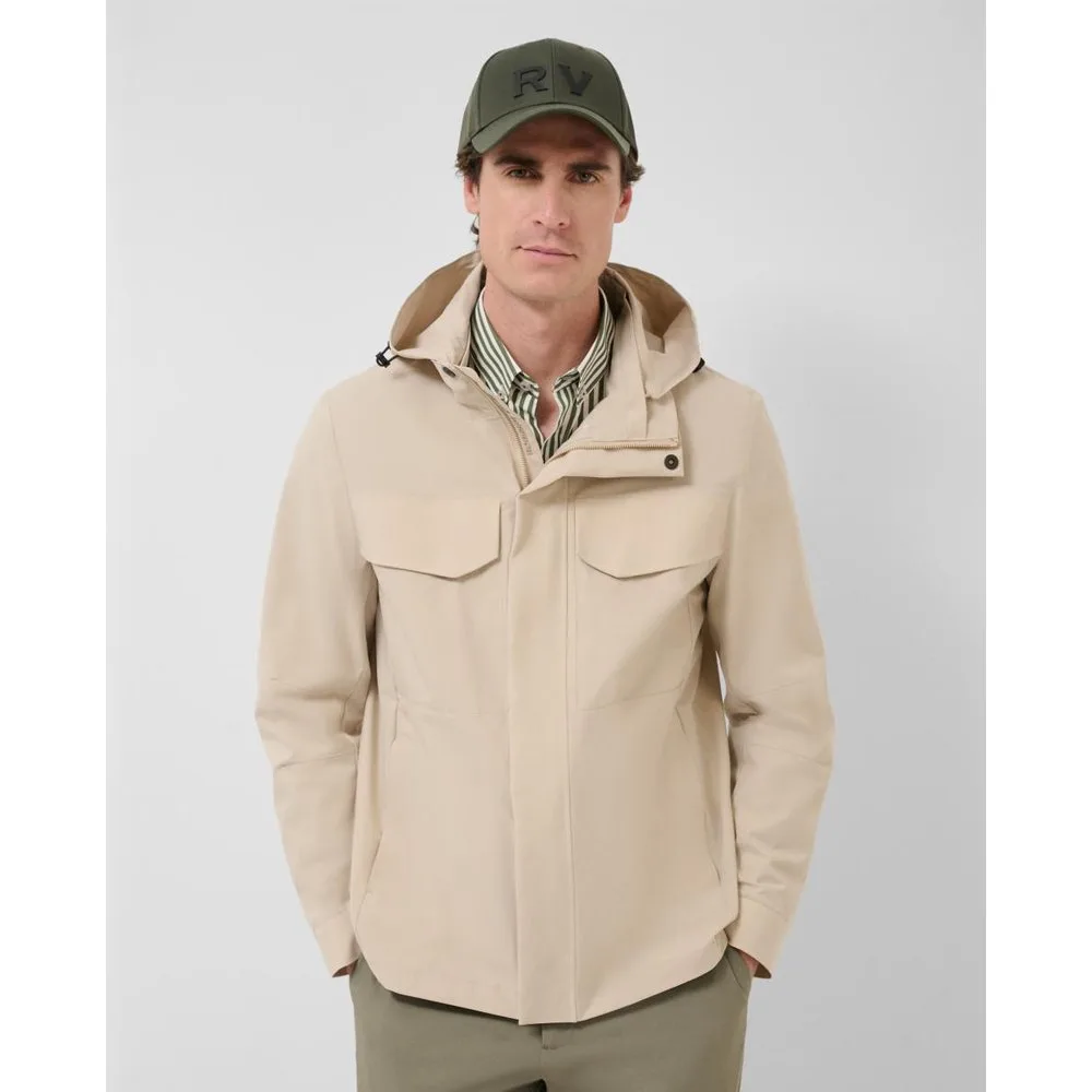 Parka larga de hombre tejido técnico - Roberto Verino - FashionsVida