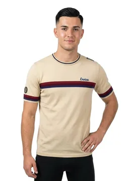 Maglietta A Maniche Corte Eroica Timo Cappuccino - Santini - FashionsVida