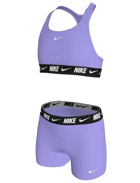 Logo Tape Bikini Light Thistle 1 5-6 Years Girls - Nike Swim - FashionsVida