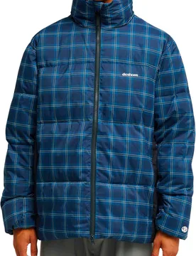 Doudoune imperméable et respirante - Trackstar Puffer Jacket 10K Bluebird Plaid - Taille L - Bleu - Dc shoes - FashionsVida