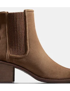 Botines Chamberly Top de mujer chelsea en cuero con suela de goma - Clarks - FashionsVida