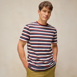Abersoch Stripe Tee - Ivory