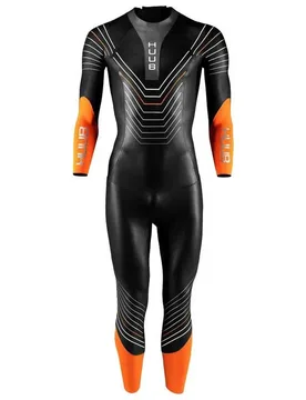 Araya Long Sleeve Neoprene Wetsuit Black / Orange M Men - HUUB - FashionsVida