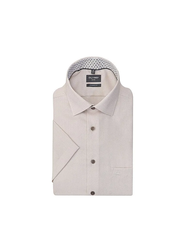 Hemd Regular Fit beige 40 Herren - Olymp - FashionsVida