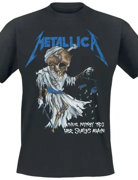 T-Shirt - Tip Scales - M bis 3XL - für Männer - Größe 3XL - schwarz - Lizenziertes Merchandise! - Männer - male - Metallica - FashionsVida