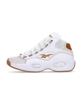 Scarpa Basket Uomo Question Mid White - Reebok - FashionsVida