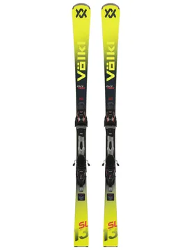 Ski Set inkl. Bdg. Slalom Skier Racetiger SL + Rmot-T 12 2026 aus Holz Größe 165 cm Gelb - Völkl - FashionsVida