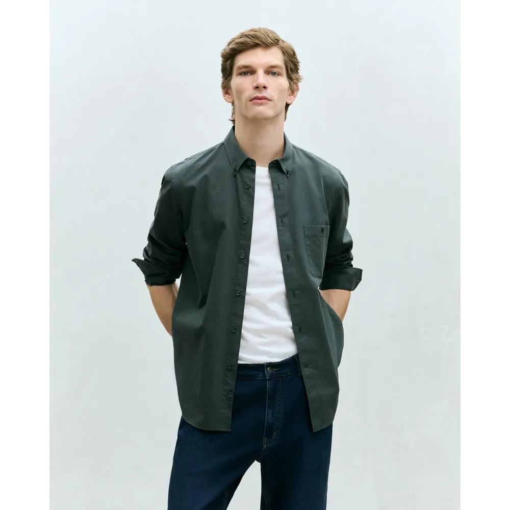 Camisa lisa de oxford hombre - Dustin - FashionsVida