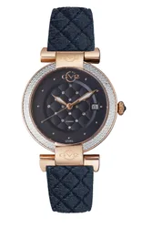 Women's Berletta Vegan, Swiss Quartz Watch, Black Dial, Italian Vegan leather, & Sapphire Crystal in Blue - Blue - Size: One Size