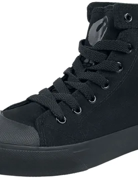 Rockabilly Sneaker high - Walk The Line - EU38 - Größe EU38 - schwarz - Unisex - unisex - Black Premium by EMP - FashionsVida