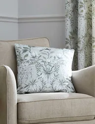 Velvet Parterre Cushion Green Mix