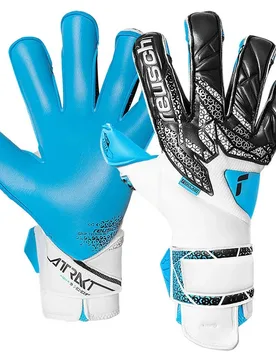 Gants De Gardien De But Attrakt Aqua Evolution White / Black / Aqua Blue 10 unisex - Reusch - FashionsVida