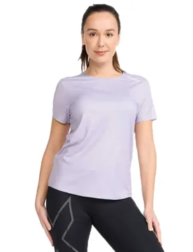 Maglietta A Maniche Corte Light Speed Lavendust Dots / Whitereflective L - 2XU - FashionsVida