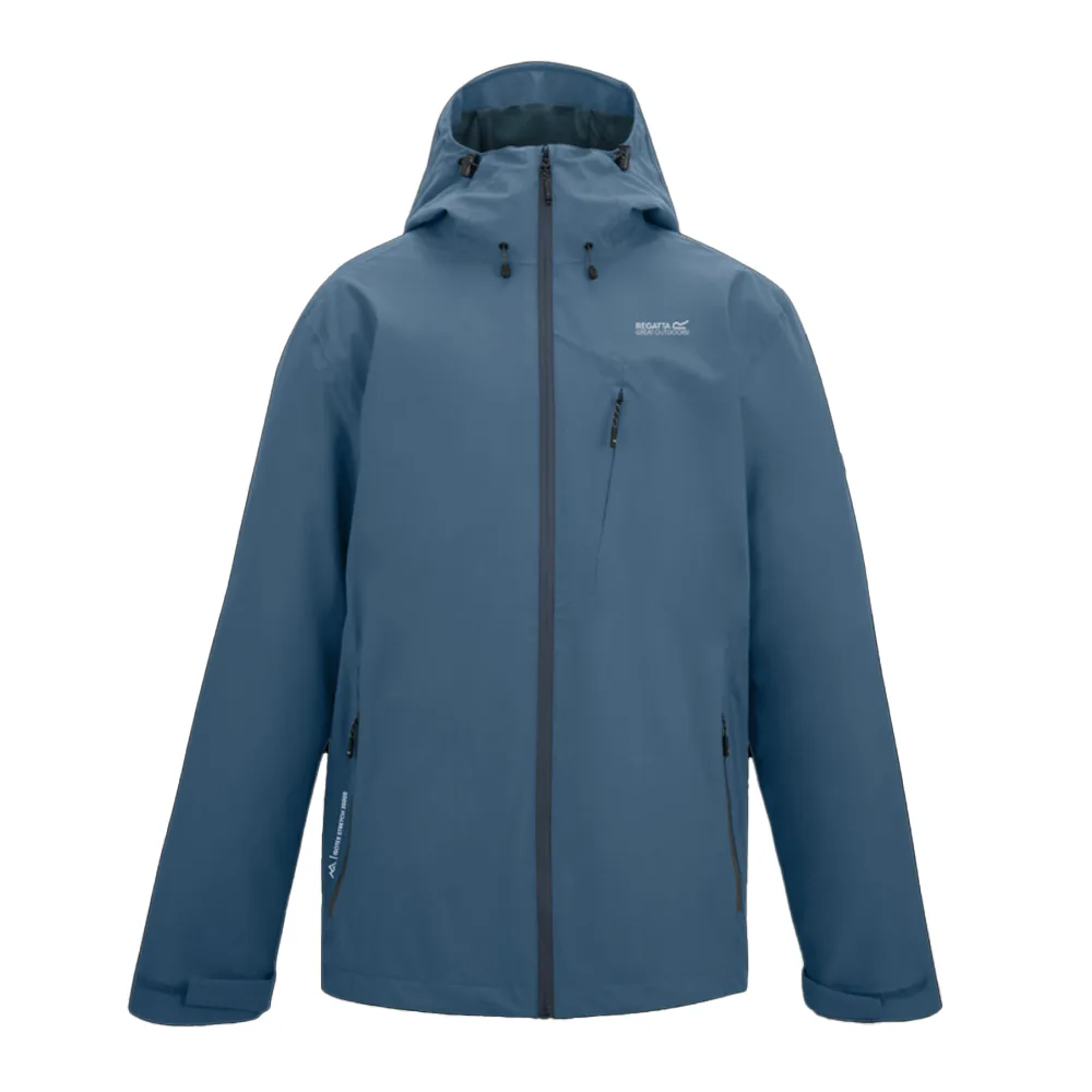 Mens Oklarna Waterproof Jacket (China Blue) - Size Large - Regatta - FashionsVida