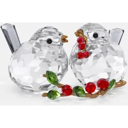 Figura decorativa Idyllia Pareja de aves y bayas