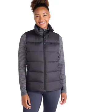 Women's 'Stratus' Water Resistant Warm Down Filled Packable Lightweight Gilet in Black Size: 16 - Black - Size: 16 - Mountain Warehouse - FashionsVida