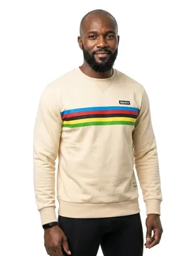 Felpa Uci World Champion Cappuccino - Santini - FashionsVida