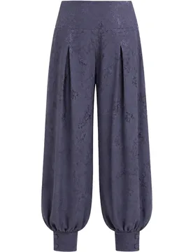 Pantalón ancho bombacho largo con pinzas de mujer - The-Are - FashionsVida