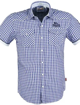 Kurzarmhemd - Berny - M bis XXL - für Männer - Größe XXL - navy - Männer - male - Lonsdale London - FashionsVida