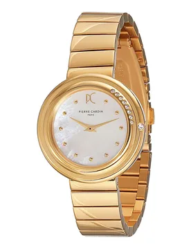 Montre Cf.1010.mg.2 32mm 3atm Quartz Analogical Golden / White / Mineral One Size - Pierre cardin - FashionsVida