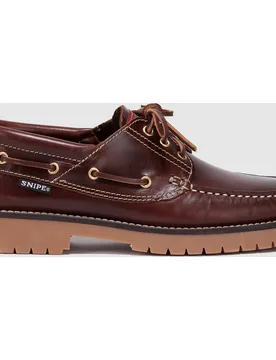 Náuticos de hombre de de piel en color - Snipe - FashionsVida