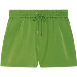 Short de mujer de tejido técnico con cintura fruncida