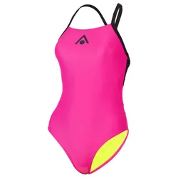 Essential Fly Back Swimsuit Bright Pink / Black FR 44 Women