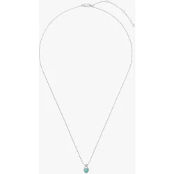 Collar de plata de ley con detalle de corazón