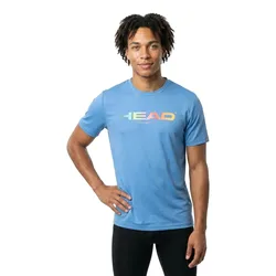 Rainbow Short Sleeve T-shirt Airforce Blue 3XL