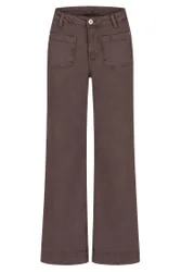 Judy pockets wide leg - color denim female