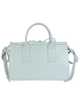 Bolso de piel - Bolso de hombro TAKAWAY BAG Large menta - Julia Skergeth - FashionsVida