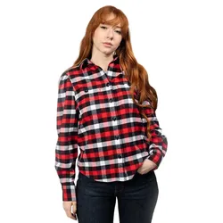 Chemise à Manches Longues Classic Buffalo Red / Black S