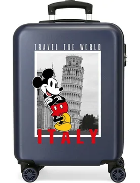 Maleta de cabina Mickey y Minnie Londres rígida con capacidad de 34L - Disney - FashionsVida