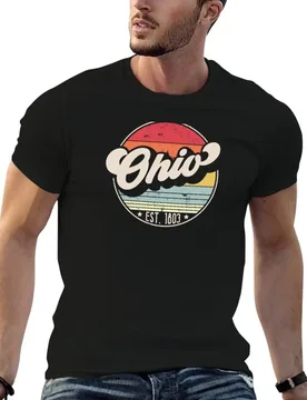OH Ohio cotton for t t State Cool T-Shirt 70s man Style Sunset cotton shirts for man shirts soft Retro Home - Aliexpress - FashionsVida