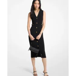 Vestido midi de punto elástico