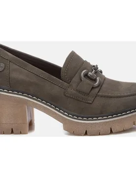 Mocasín de mujer con hebilla de antelina - Refresh - FashionsVida
