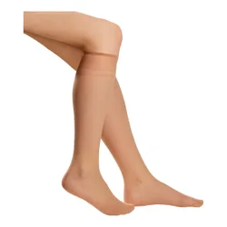 Diabetiker-Kniestrümpfe, 5 Paar beige