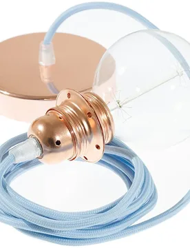 Cables Lampe Suspendue Pendel Pour Abat-jour Rm17 Diy 1 M Light Blue / Copper One Size - Creative - FashionsVida