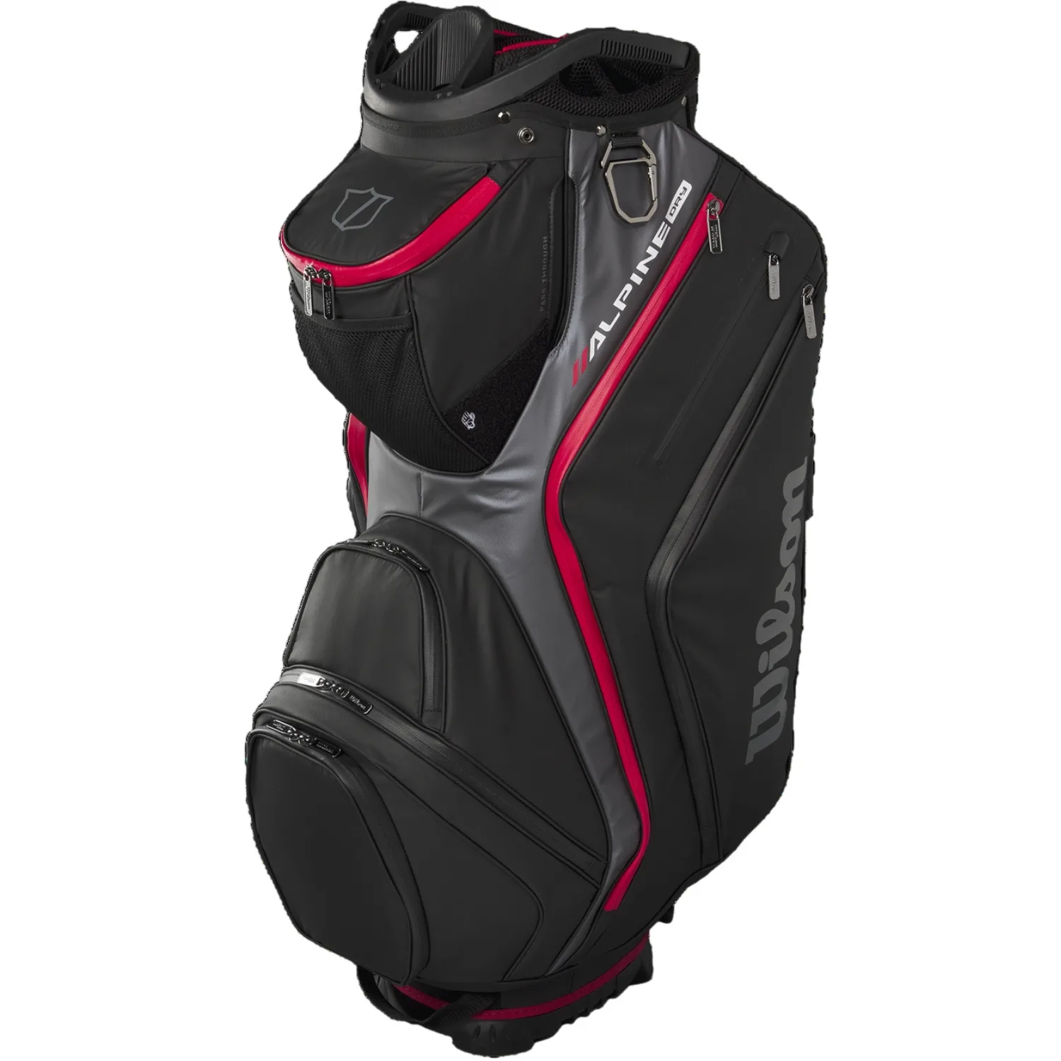 Cartbag Dry Alpine , schwarz/grau/rot - Wilson - FashionsVida
