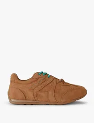 Suede Trainers Tan female
