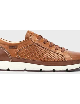 Zapatos de hombre de piel con plantilla memory foam y suela extraligera - Pikolinos - FashionsVida